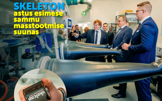 Skeleton astus esimese sammu masstootmise suunas