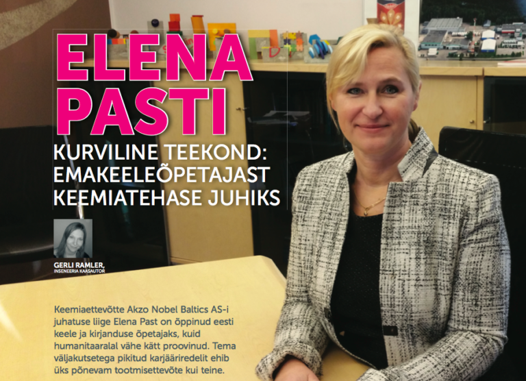 Elena Pasti kurviline teekond emakeeleõpetajast keemiatehase juhiks