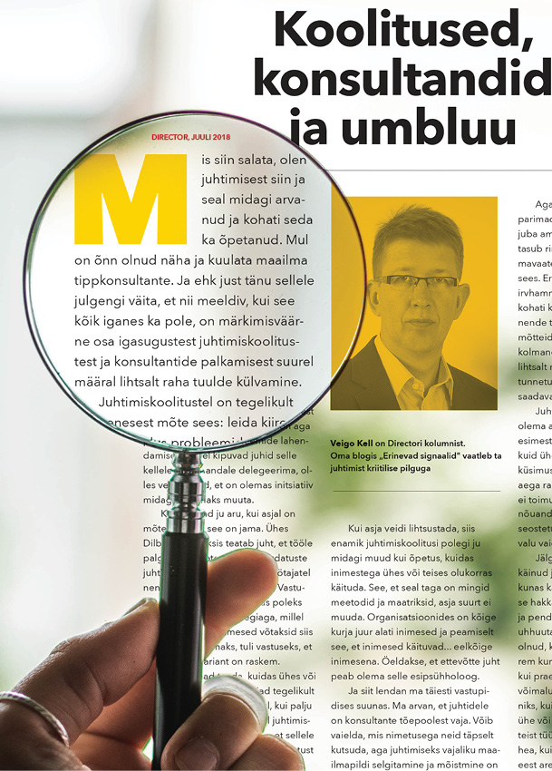 Juhtimiskoolituste poolt ja vastu
